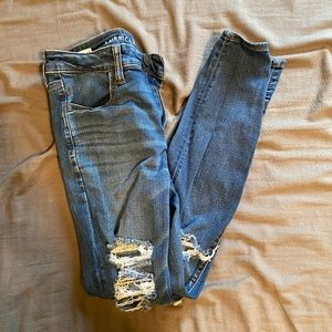 High rise American Eagle jeggings.